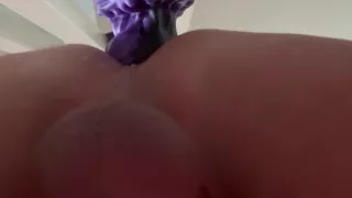 Big 9inch dildo in the ass