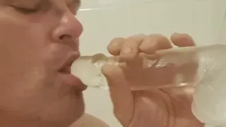 The Slut Is Clearly Addicted to Dildo Sucking