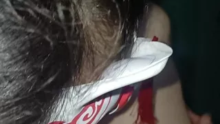 Beautiful tomboy girl really likes to suck my