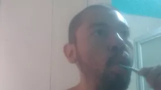 Handsome Guy Washes His Face