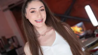 19 Yo Tiana Blow Still Has Braces on Her Teeth but Sucks and Fucks Like a MILF!