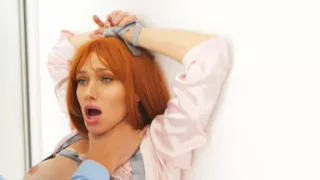 Aggressive Husband Uses His Redhead MILF: Rough Throat Fuck, Standing Pound & Explosive Creampie