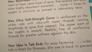 Sanitary Belt and Pad  Confidets Napkin Rare