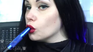 Cum to my big burgundy seduction and big hookah smoke!