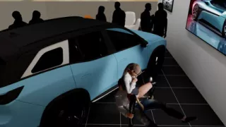 A Couple Is Secretly Fucking at the Car Show