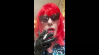 Mrs. Roman Destroying A Marlboro 100 Menthol Close Up - With Dangling And Nostril Exhales