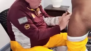Coach Inspects Players Penis Before the Big Game.