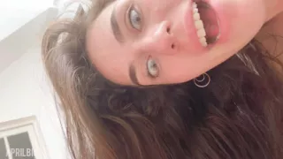 Teen gets fucked in the ass & mouth, makes her stepdaddy cum