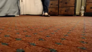 Shrunken to Serve as Mop Vacuum Foot Slave