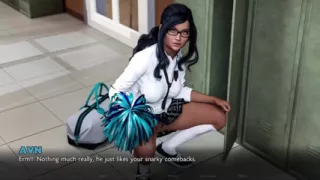 Timestamps: Lost Love - Nerdy College Girl with Glasses Loves to Flash Her Tight Pussy
