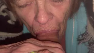 Slave Sucks cock