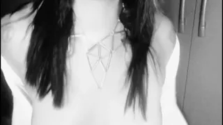 Black & White Tease Slow Strip & Dirty Talk Masturbation