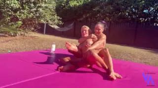 Outdoor Oil Sex Wrestling Match Vs Tatiana Steele