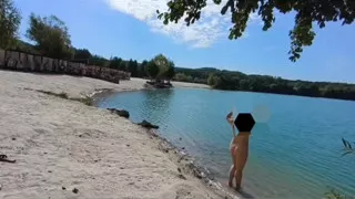 Almost got caught naked on the beach.