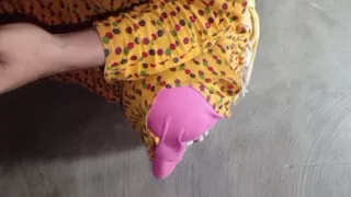 Horny Desi Aunty on Bed Legs Spread Wide, Full Energy Fucking (Bangla Audio)