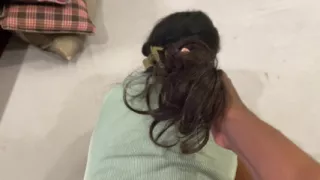 Stepdad ask stepdaughter to share the bed and they end up in passionate sex
