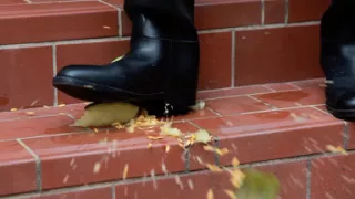 The Horny Rubber Gardener - Crushing Vegetables & Boot Care