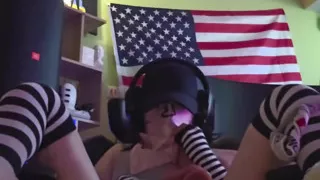 Deepthroat Hunger Burns in Small Tits Ass