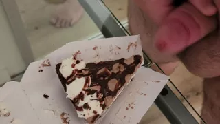 Creaming a pie while on vacation