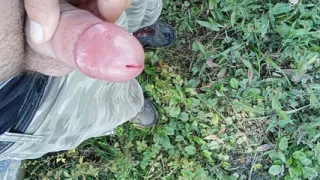 Outside wank