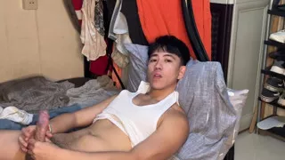 Jacking off while alone in my room and rainy