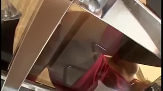 Kat takes cock up her asshole while giving blowjob