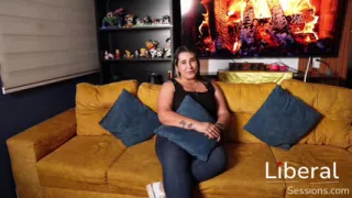 A Big Tits Milf Recording Her First Porn Video