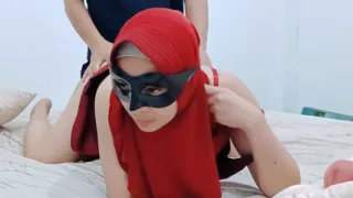 Indo behind the scenes - This crazy wife squirted so many times in the construction worker's swing - crot in pussy
