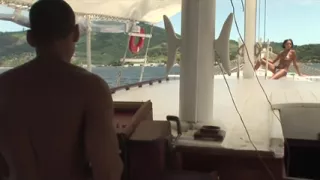 Sweet latina babe gets anal sex on boat
