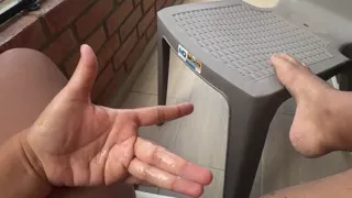 Fucking My Wet Pussy on My Neighbors' Balcony