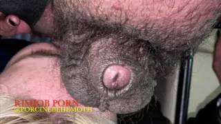 Rimjob for fat dirty bastard