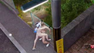 Genshin Impact Hentai - Ganyu Fucked in the Street - Japanese Manga Anime Porn