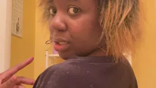 Watch Me Get My Hair Done For A Date - Sexy Nude Blonde, Black Ebony Girl