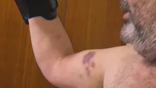 Silver Stepdaddy Boxer - POV Shadowboxing Naked