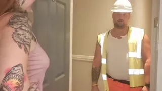 Hard Hat Plumber Fix's Her Pipes