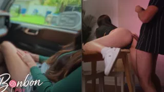 POV: Your Wife Finds Your Girlfriend's Thong & Gives You Her Ass on the Kitchen Table