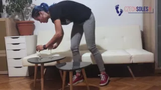 Homemade Lesbian Foot Worship and Sniffing