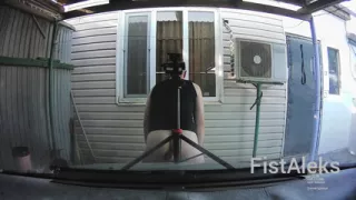 The dashcam filmed my dildo play.