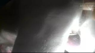 Cockring on While Fucked by a Big Thrusting Dildo