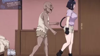 A Hot Ninja Girl Sneaks into a Cat Club and ends up trying to conceive with a perverted old man - hentai ai video