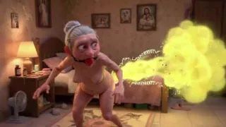 Granny Farting Heavily in Bedroom - Long & Stinky Farts
