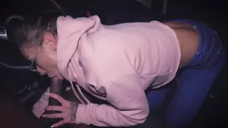 After Her 1st Porn-shooting - Blowjob in Car