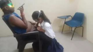 Student Riya sucks Big cock of teacher and gets fucked by him