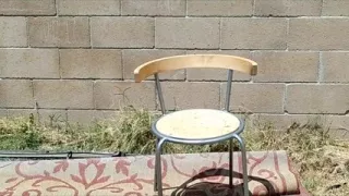 Backyard Double Cumshot Front View