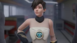 Tracer Gets Bored and Services Two Bbcs - Premium 3D Overwatch Animation