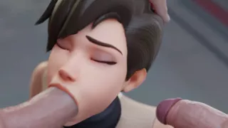 Tracer Got Bored with Guys - Tight Hole Double Penetration 3D Overwatch Animation