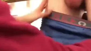 Risky Blowjob - Sucking a Friend's Cock at Work