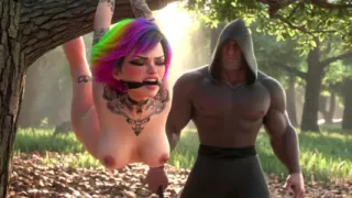 Hairy Feminist Bound & Whipped - Merciless Male Domination