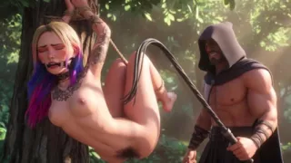 Desperate Bound Feminist - Severe Whipping by Dominant Man