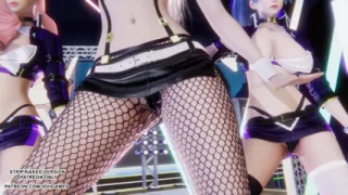 MMD - Red Velvet - Russian Roulette - Ahri Kai'Sa and Seraphine Sexy Kpop Dance League of Legends Hentai Uncensored 4K 60FPS